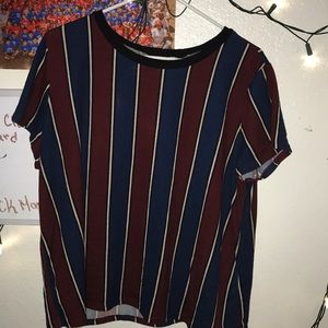 Vertical striped shirt